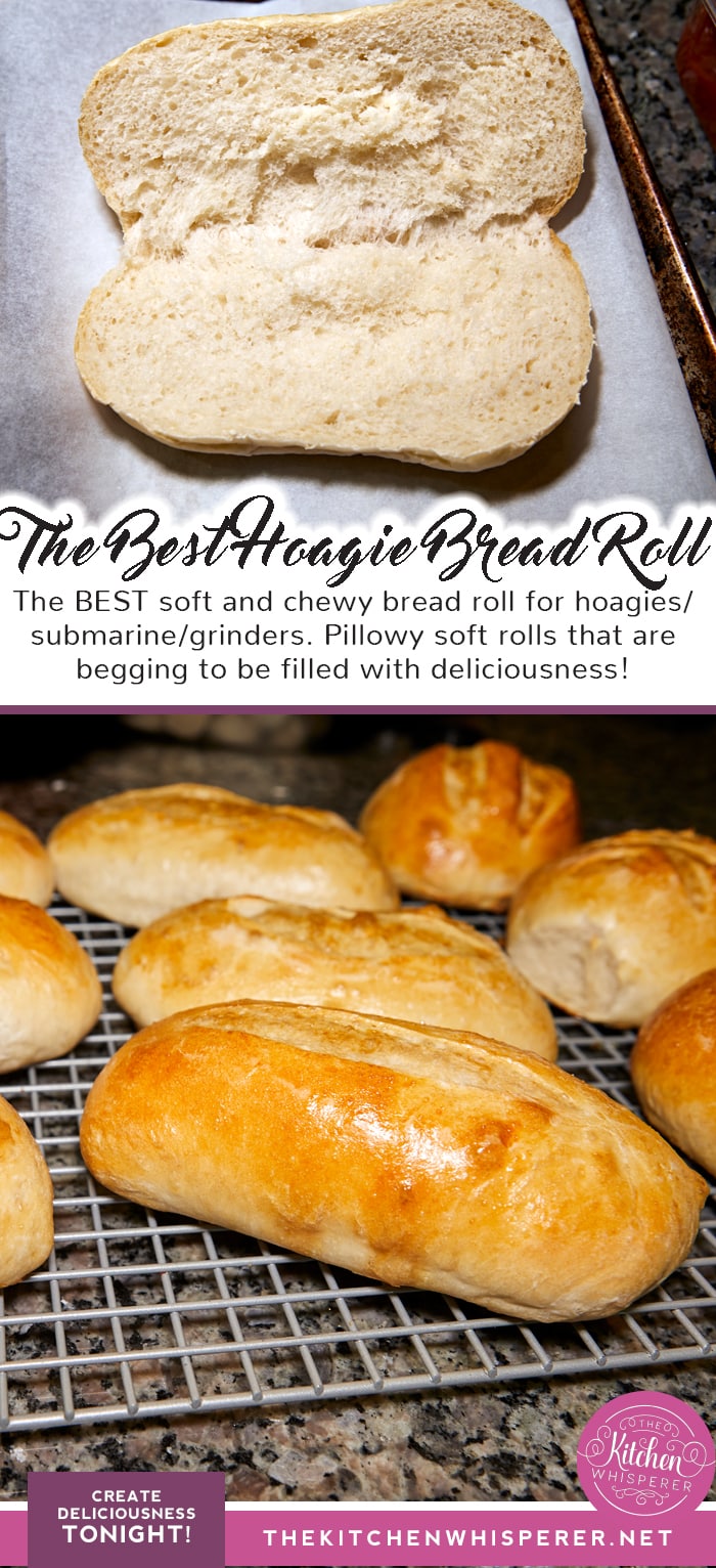 The Best Soft & Chewy Hoagie Bread Roll