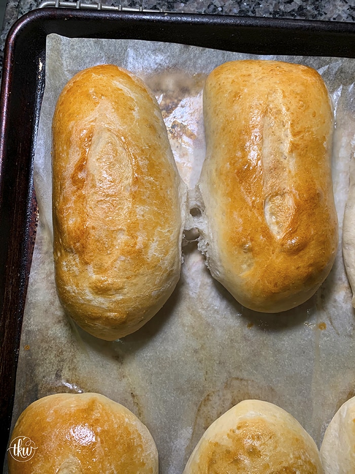 sandwich rolls (hoagie rolls) - Feeling Foodish