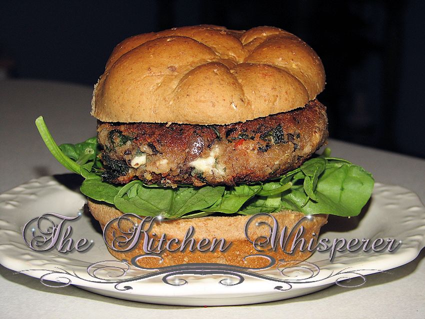 Pin to save these Double Bean Veggie Burger