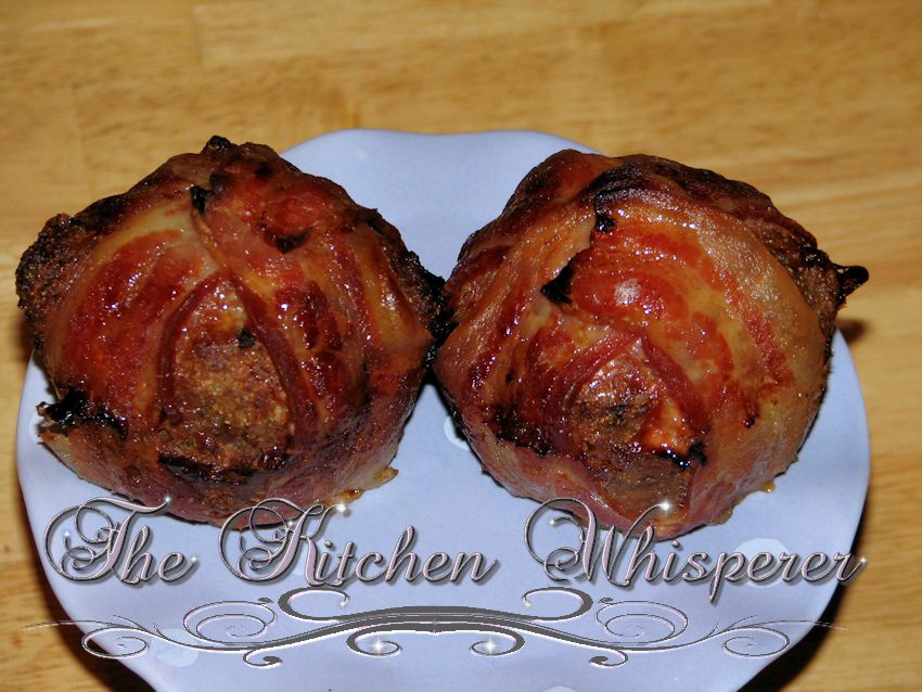 Pin this Maple Bacon Wrapped Mini Meatloaf recipe for later!