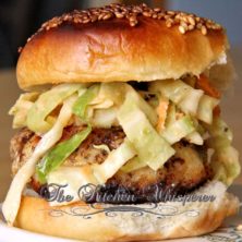Pin to save this White Fish Burgers with a Spicy Slaw