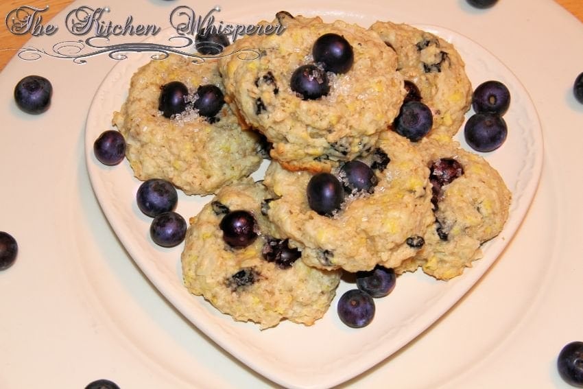 Protein Packed Lemony Coconut Blueberry Cookies1