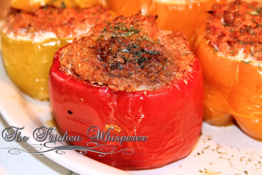 Protein Packed Quinoa Pork Carnitas Stuffed Peppers1