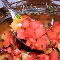 Pin to save this Watermelon Pineapple Salsa