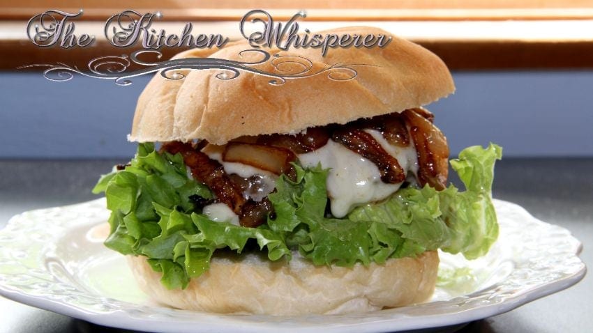 Caramelized Onion Bacon Burgers3