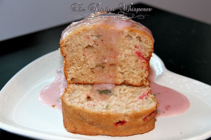 Strawberry Basil Zucchini Cake Loaf3
