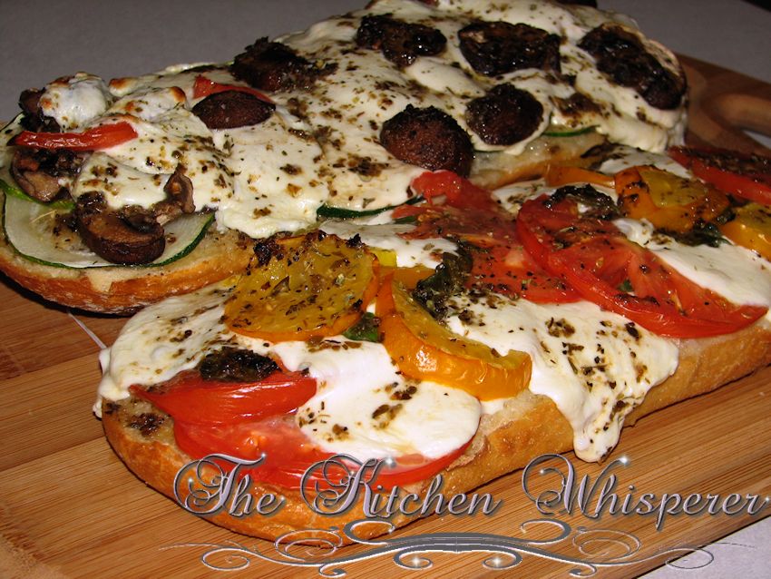 Pin to save this French Bread Garden Pizza
