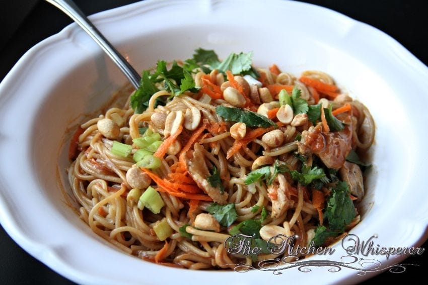 Thai Noodles with Chicken in a Spicy Peanut Sauce5