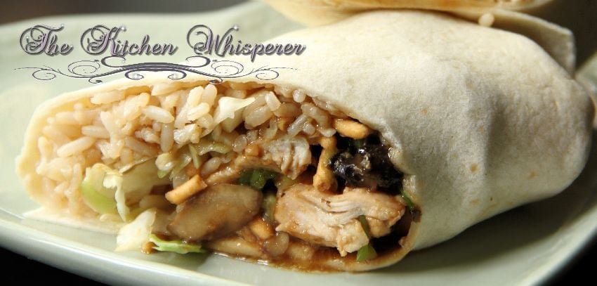 Crunchy Asian Hoisin Chicken Wrap7
