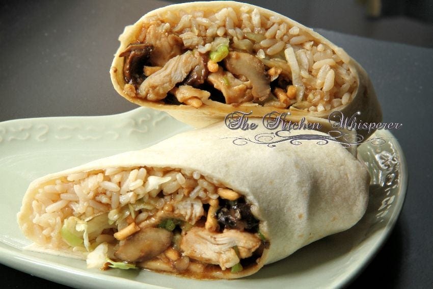 Crunchy Asian Hoisin Chicken Wrap9