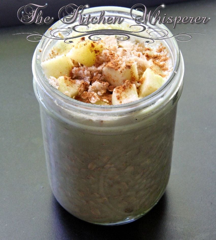 Protein Packed Apple Pie Refrigerator Oatmeal