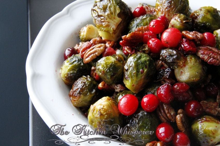 Roasted Brussels Sprouts Cranberries Pecans2