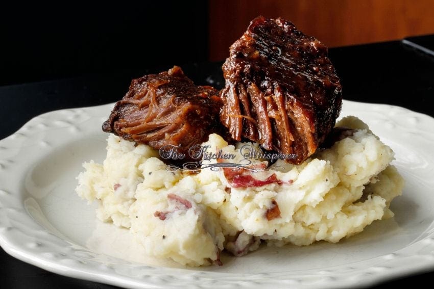 The Absolute Best Slow Baked Oven Roasted Beef Short Ribs,Coconut Rice With Salmon And Cilantro Sauce