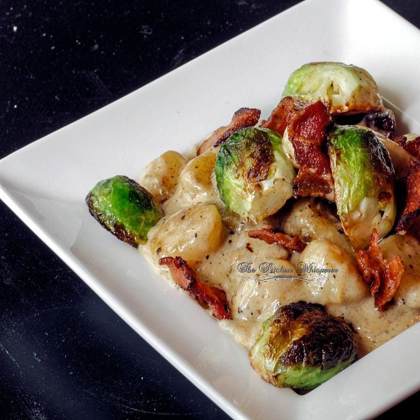 Roasted Gnocchi with Caramelized Shallot Sauce