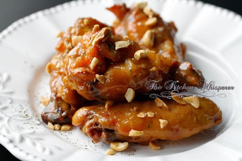 Spicy Thai Peanut Sauce Crispy Baked Wings3