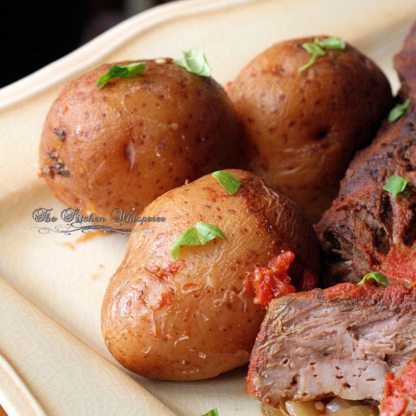 Italian Style Pot Roast potatoes