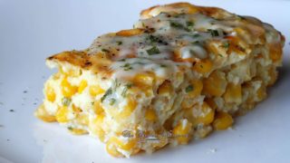 Whether it’s a side dish or a main dish, this Baked Creamy Cheesy Corn Casserole is a huge family favorite!