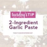 2-ingredient Garlic Paste