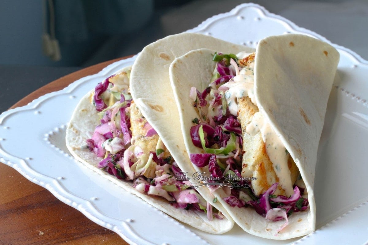 Grilled Fish Tacos with Baja Cream Sauce6