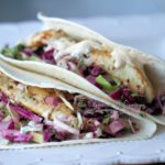 Pin to save this Grilled Fish Tacos with Baja Cream Sauce recipe