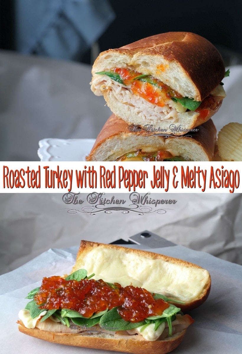 Roasted Turkey Red Pepper Jelly Sandwich Collage