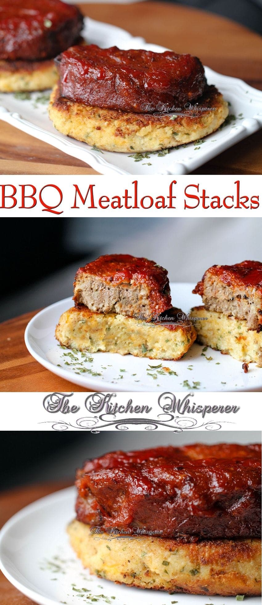 BBQ Meatloaf Stacks Collage