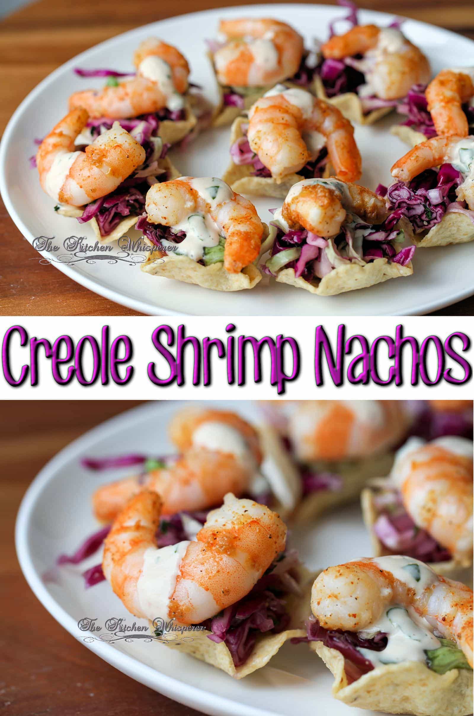 Creole Shrimp Nachos Collage