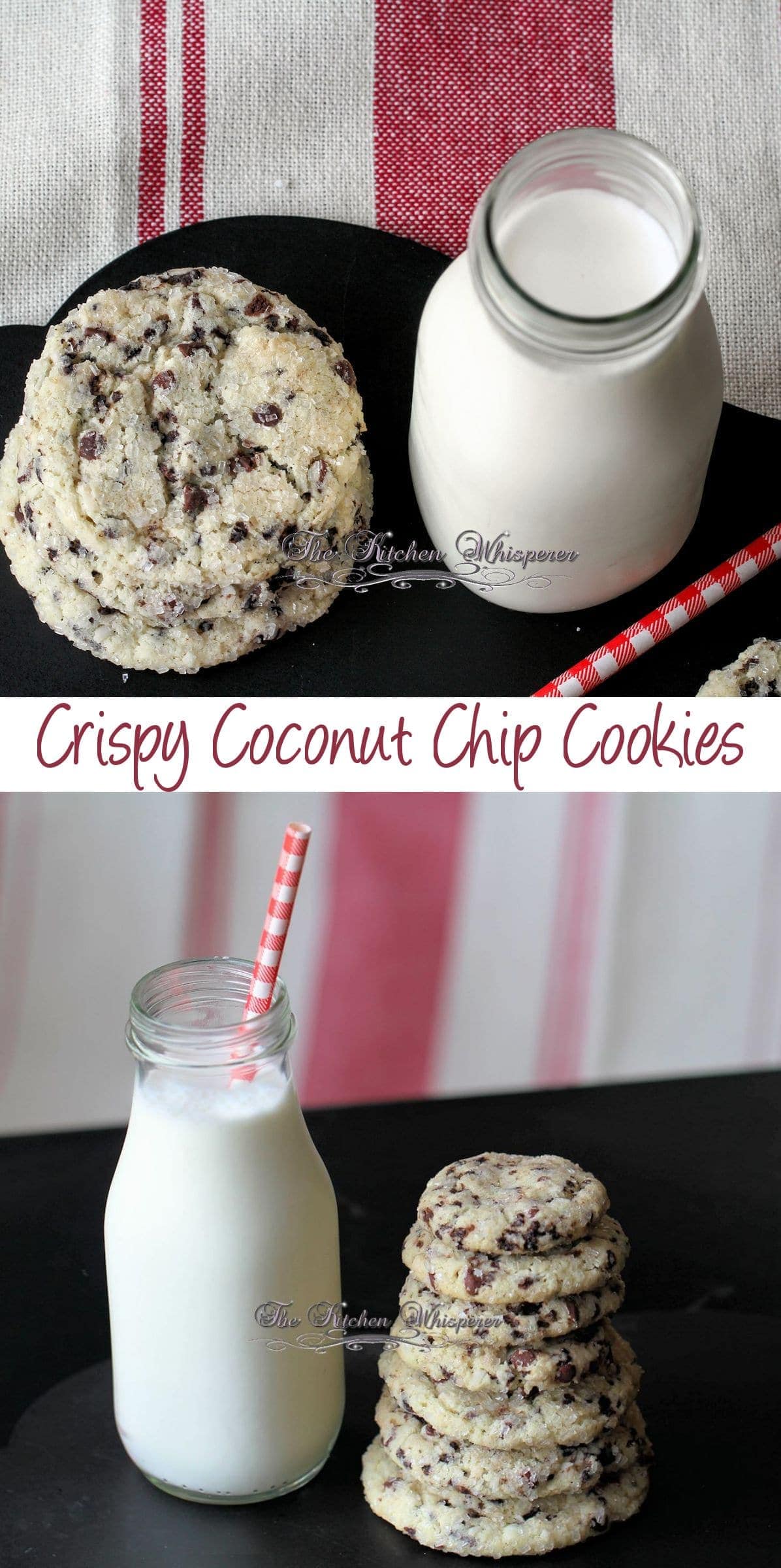Crispy Coconut Cookies Collage