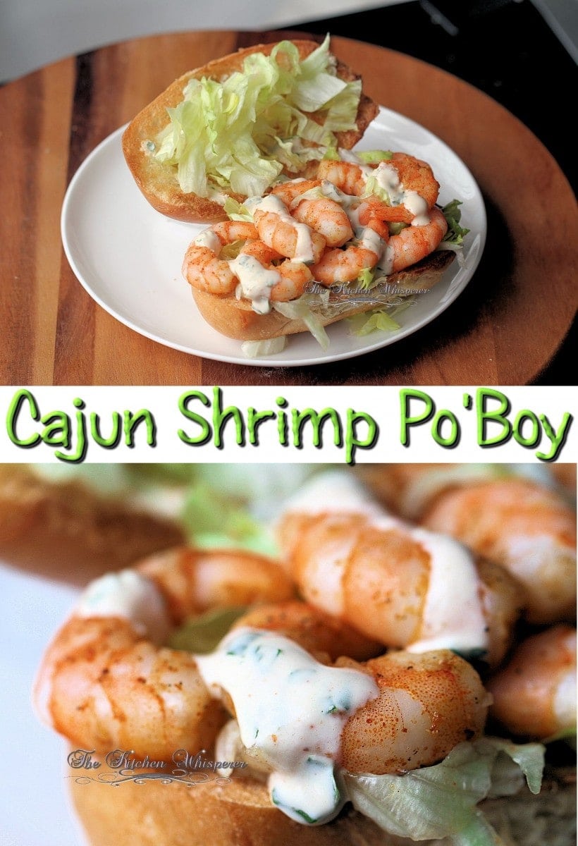 Shrimp Po Boy Collage