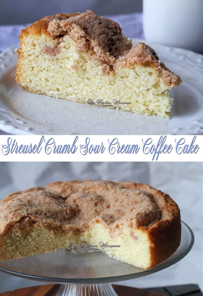 Sour Cream Coffee Cake Collage