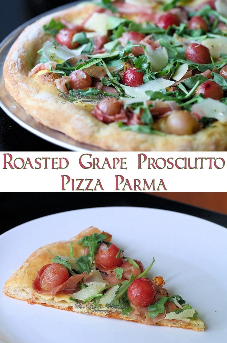 Roasted Grape Pizza Parma Collage