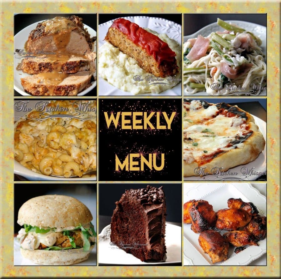 Weekly Menu - What to eat this week!