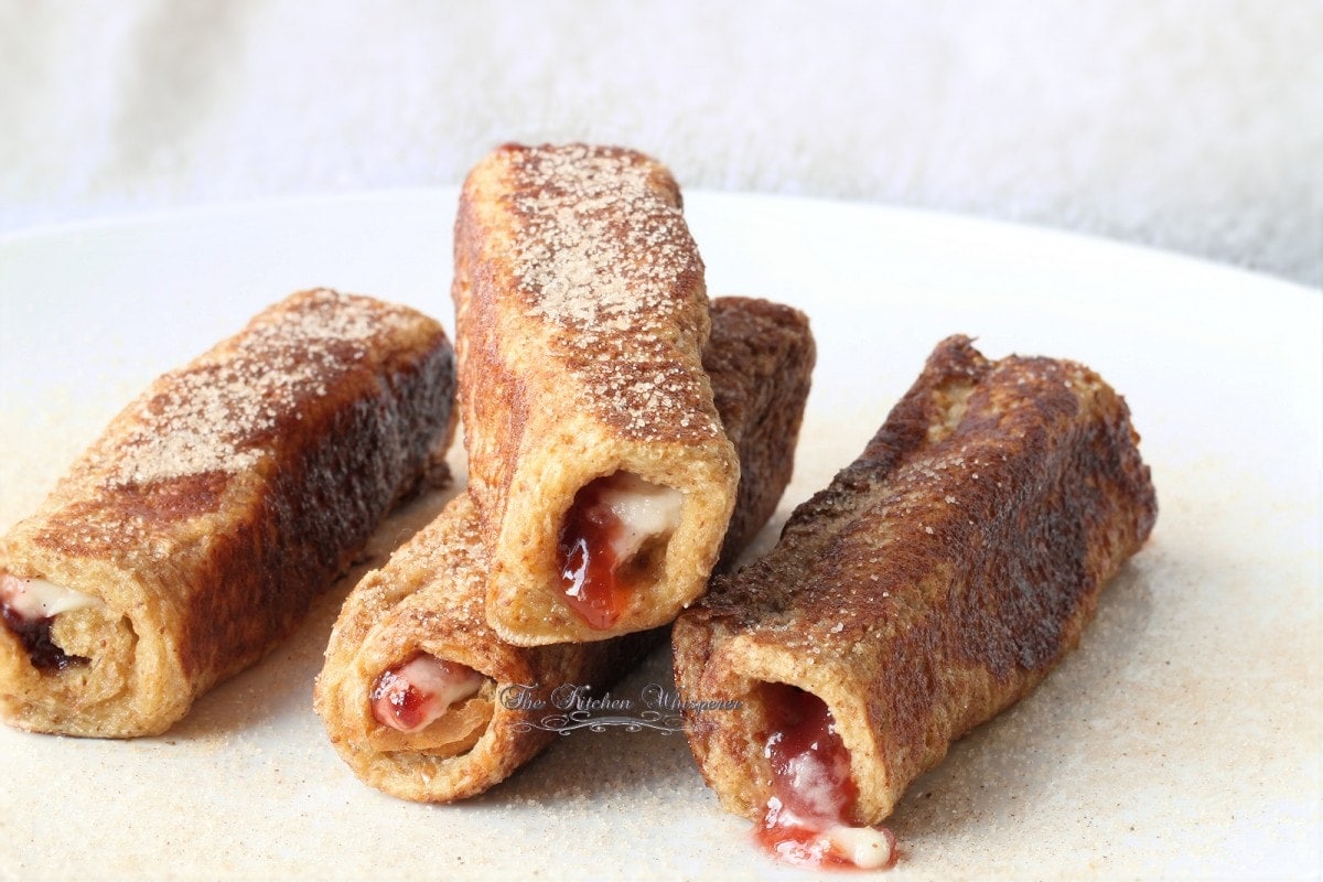 Cheesecake Fruit Filled French Toast Roll Ups11