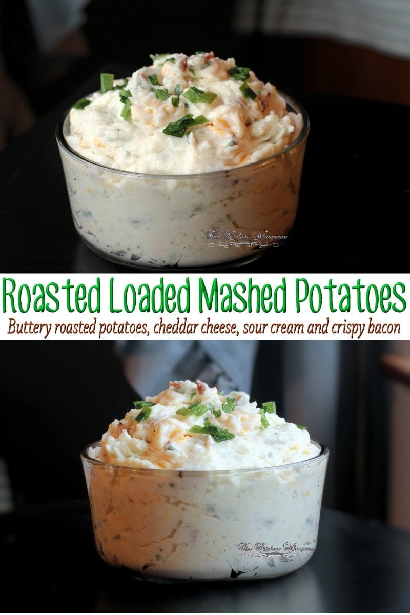 Roasted Loaded Mashed Potatoes Collage