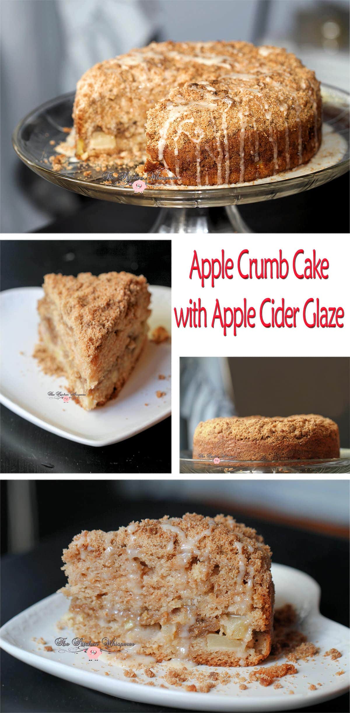 Apple Crumb Cake Collage