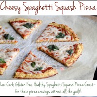 Cheesy Spaghetti Squash Crust Pizza