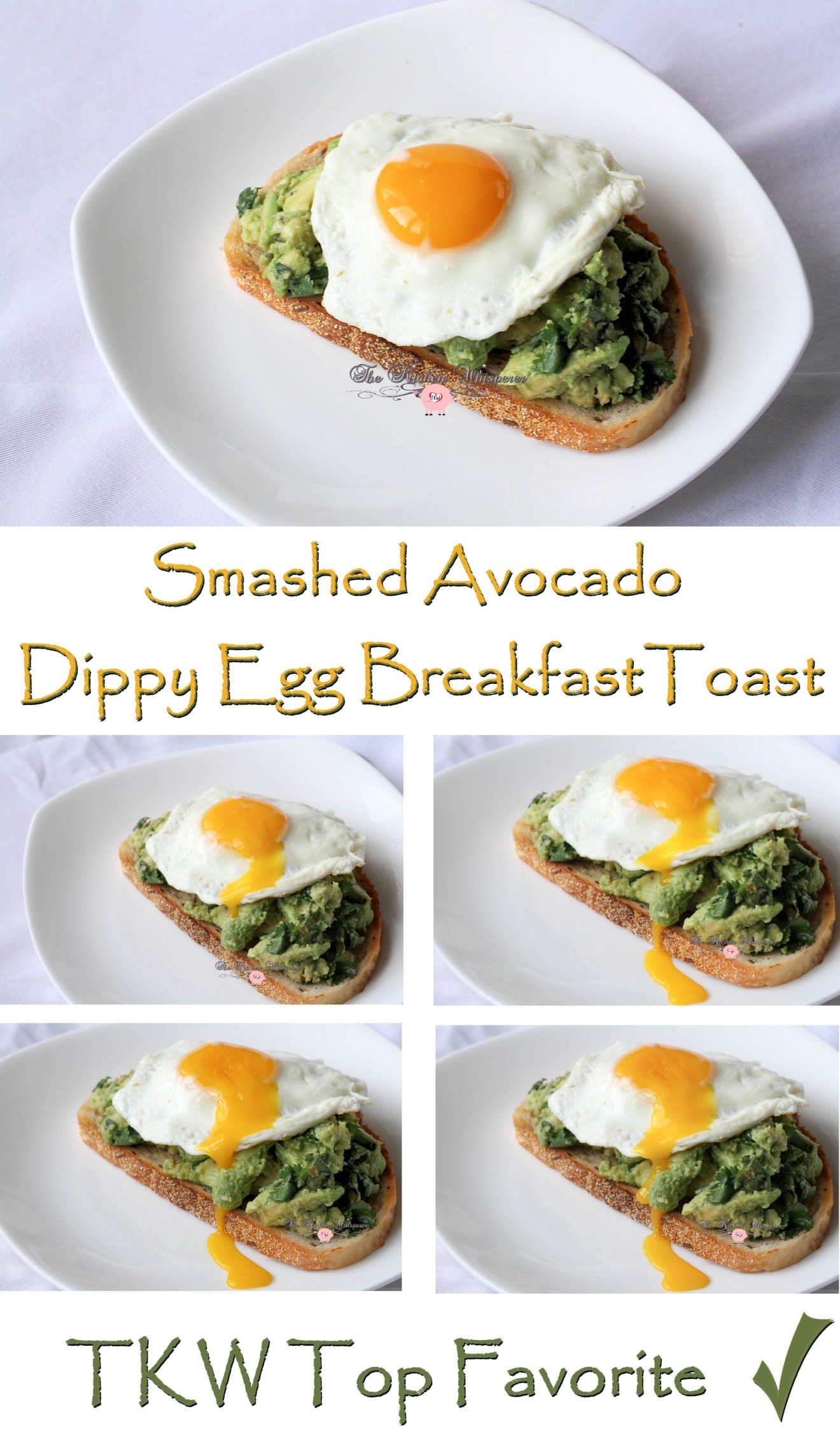 Smashed Avocado Dippy Egg Breakfast Toast - The Kitchen Whisperer