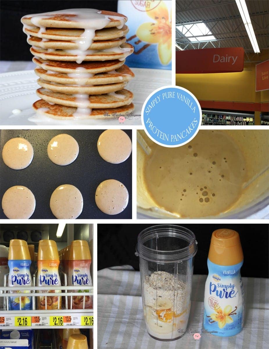 Vanilla Protein Pancakes Collage