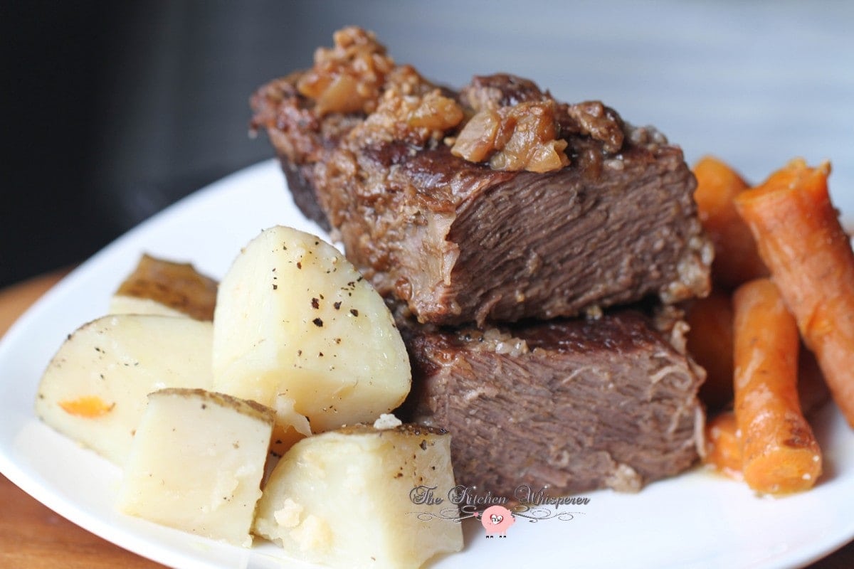 Pressure Cooker Beef Short Ribs Taters Carrots