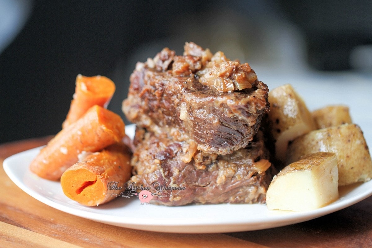 Pressure Cooker Beef Short Ribs Taters Carrots9