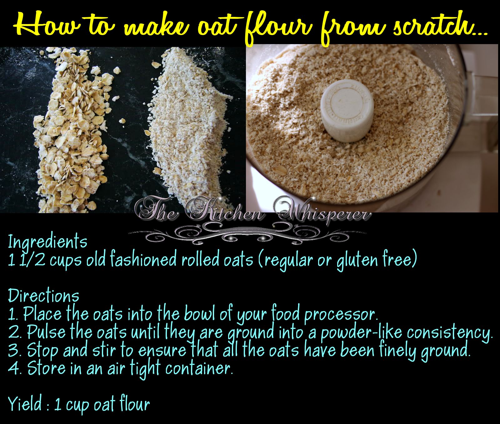 DIY Oat Flour
