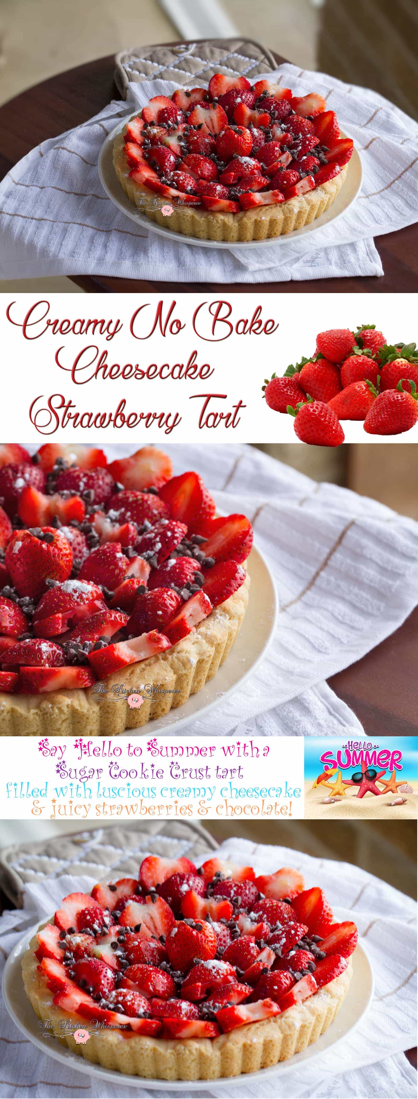 Cheesecake Berry Tart Collage