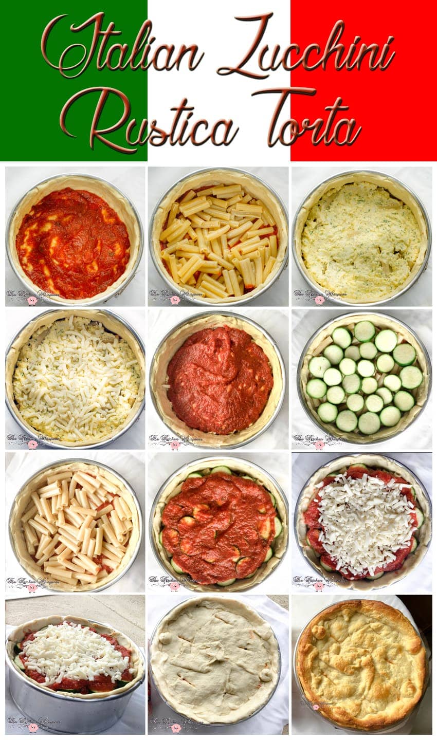 Italian Zucchini Rustica Collage