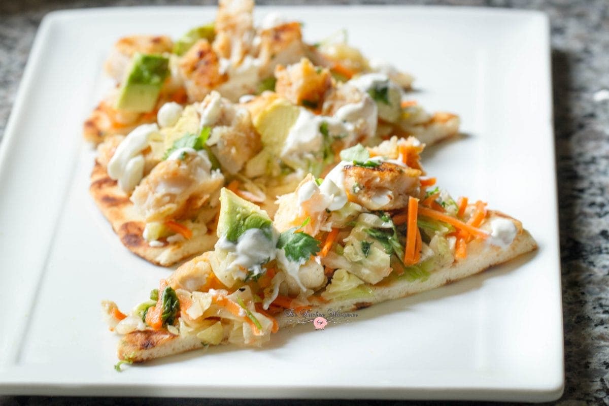 Grilled Pollack Flatbread Pizza9