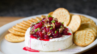 Baked Brie with Cranberry Sauce - The Toasty Kitchen