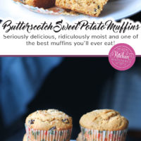 Butterscotch Sweet Potato Raisin Muffins