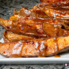 Candied Sweet Potato Wedges