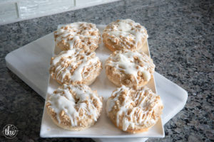 Coffee Cake Donuts with Cinnamon Streusel Crumb