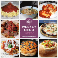 Weekly menu for your weekly meal prep!