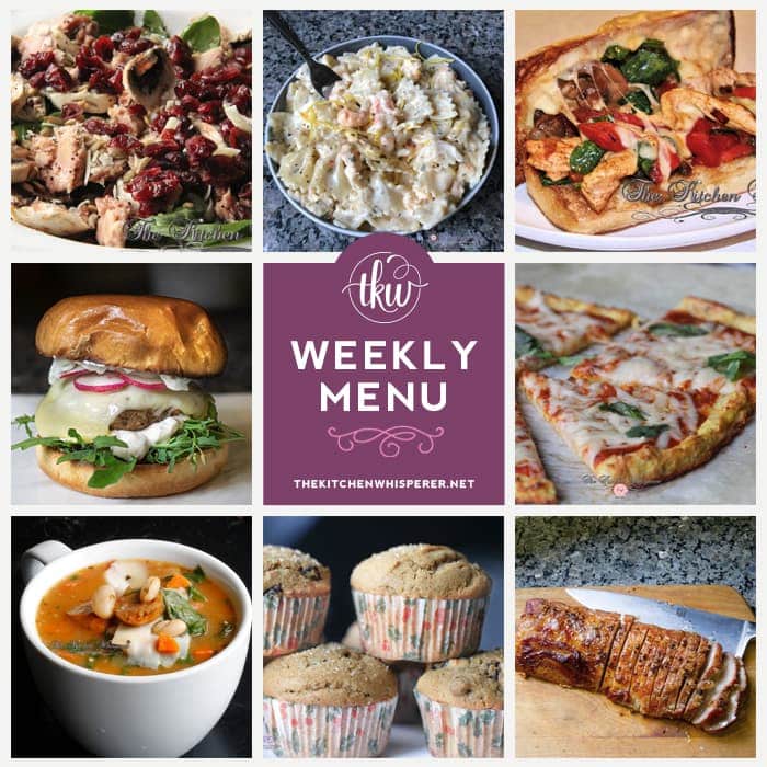 Wweekly menu for your weekly meal prep!